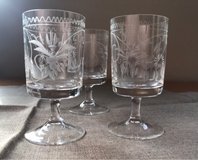 Hand-engraved glasses ‚Theresienthal‘ for Liqueur, Schnapps in Wiesbaden, GE