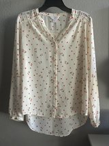 “Lauren Conrad” cherry print blouse, S in Travis AFB, California