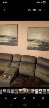 Free sectional couch. Has a big tear in one of the bottom cushions and a couple cigarette burns.... in Alamogordo, New Mexico