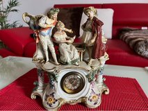 porzellan watch clock 120 years old in Ramstein, Germany
