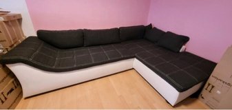 Sectional couch with sleeping function and storage box in Ramstein, Germany