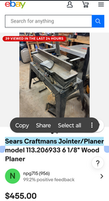 Sears Craftsman Planer in Naperville, Illinois