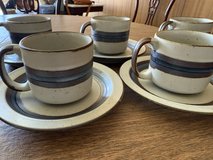 Otagiri Blue Horizon cups and saucers in Okinawa, Japan