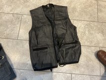 Bikers leather waistcoat in Lakenheath, UK