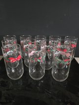 Christmas glasses. Set of 12 in Warner Robins, Georgia