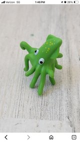 Green squid mini sea creature toy figure spotted in Fort Campbell, Kentucky