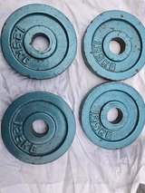 Four dumbbell discs of 1.25 kg each in Ramstein, Germany