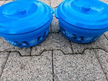 Vintage Topper Box × 2 – round, large, with lid in Ramstein, Germany