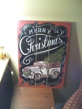 wooden xmas sign in Bartlett, Illinois