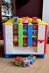 Vintage Fisher Price IncrediBlock Cube With 18 Peek A Blocks Sensory Toy in Lockport, Illinois
