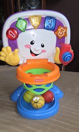 Fisher Price Laugh & Learn Learning Basketball Hoop in Lockport, Illinois