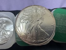2011 American Silver Eagle The bullion coin features Adolph A. Weinman's "Walking Liberty" sign ... in Okinawa, Japan