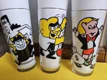 1970's Pepsi Collector Series Cartoon Glass Tumblers in Fort Rucker, Alabama