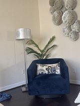 Designer Blue Swivel Chair in Kingwood, Texas