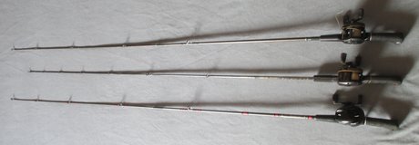 Baitcaster combos - choice of 3 - $30 each combo in Wheaton, Illinois