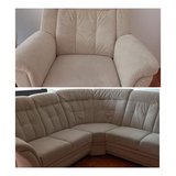 Sofa Set Couch & Chair creme color in Stuttgart, GE