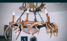 Antique antler chandelier in Wiesbaden, GE