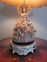 Vintage Antique Victorian Figurine Doll Dresden Table Lamp in Bartlett, Illinois