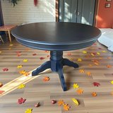 Large Kitchen Table Solid Wood Black Satin 42x32 New in Kingwood, Texas