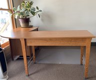 L Shaped / Corner Desk - 2 drawer Storage / File Cabinet on 1 side in Fort Rucker, Alabama