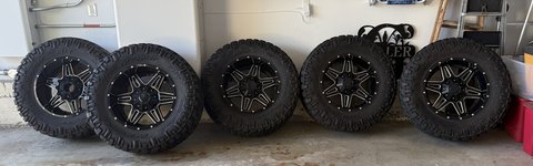 For Sale: Set of 5 Wheels &  Tires (Good Condition) in 29 Palms, California
