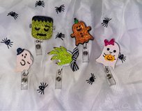 Halloween badge reels in Okinawa, Japan