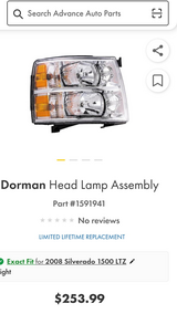 2008-2013 Silverado Headlight Assembly in Leesville, Louisiana