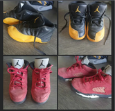 Jordan 5 Retro Raging Bull and Jordan 12 Retro both Toodler size 9c in Fort Leonard Wood, Missouri