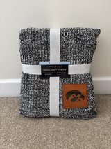 Chase & Hue Iowa Hawkeyes Two Tone Cable Knit Blanket in Wheaton, Illinois