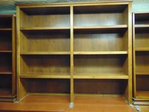 Double Custom-Made Walnut Bookcase in Oswego, Illinois