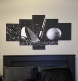 Golf Picture Wall Decor 5 Pieces in Beaufort, South Carolina