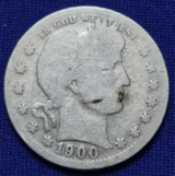 1900 Barber Quarter (90% Silver) in Grafenwoehr, GE