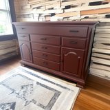 Large Buffet Sideboard Entry Table Cabinet Solid Wood 56x20x35 New Free Delivery in Kingwood, Texas