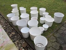 white plant pots in Ramstein, Germany