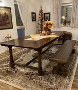 Antique Library Table with Bench in Ramstein, Germany
