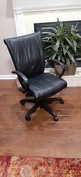 Chair; Leather black office task in Warner Robins, Georgia