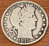 1915-S Barber Half Dollar (90% Silver) in Grafenwoehr, GE