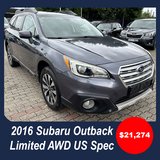 2016 Subaru Outback Limited AWD US Spec in Clarksville, Tennessee