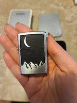 Zippo Marlboro Moon Over Mountain Lighter with Tin & Box Vintage Collector -New In Box in Bolingbrook, Illinois