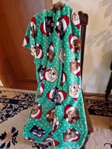 Santa Dogs plush Christmas blanket in Ramstein, Germany