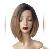 Natural Gradient Straight Bob Wig (Heat-Resistant Fiber) in Okinawa, Japan