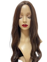 Heat-Resistant Natural Brown Long Straight Wave Wig in Okinawa, Japan