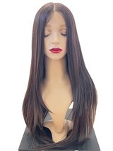 Heat-Resistant Super Straight Long Wig (Dark Brown) in Okinawa, Japan