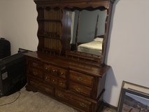 Dresser with mirror, chest of drawer, and nightstand in Warner Robins, Georgia