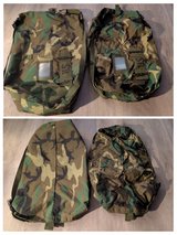 US Army Woodland Camo NBC Chemical Protective Bags in Fort Polk, Louisiana