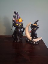 Ceramic Halloween Cats in Shorewood, Illinois