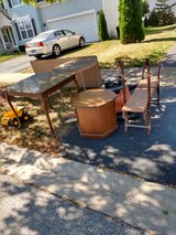 Banquet / Dining / Card / End Tables, Shop Vac, Weight Bench, Hockey Sticks, Toys, Etc. in Yorkville, Illinois