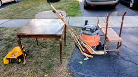 FREE Dining & Card Tables, Shop Vac, Weight Bench, Hockey Sticks, Toys, Etc. in Naperville, Illinois