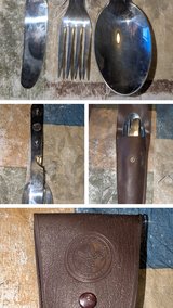Vintage BOY SCOUTS OF AMERICA Official UTENSIL SET Fork Knife Spoon BSA Camping in Fort Polk, Louisiana