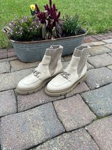 Cream Leather Anklet Boot in Ramstein, Germany